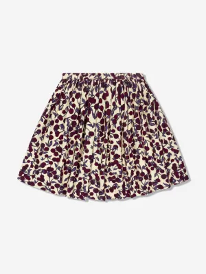 Bonpoint Girls Suzon Cotton Skirt in Multicolour