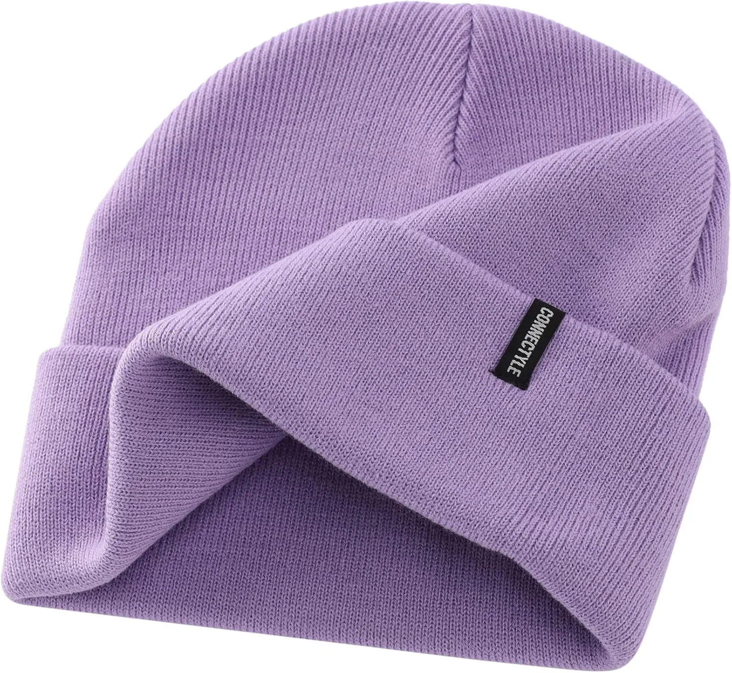 Connectyle Men's Knit Cuffed Beanie Acrylic Winter Beanies Slouchy Watch Cap