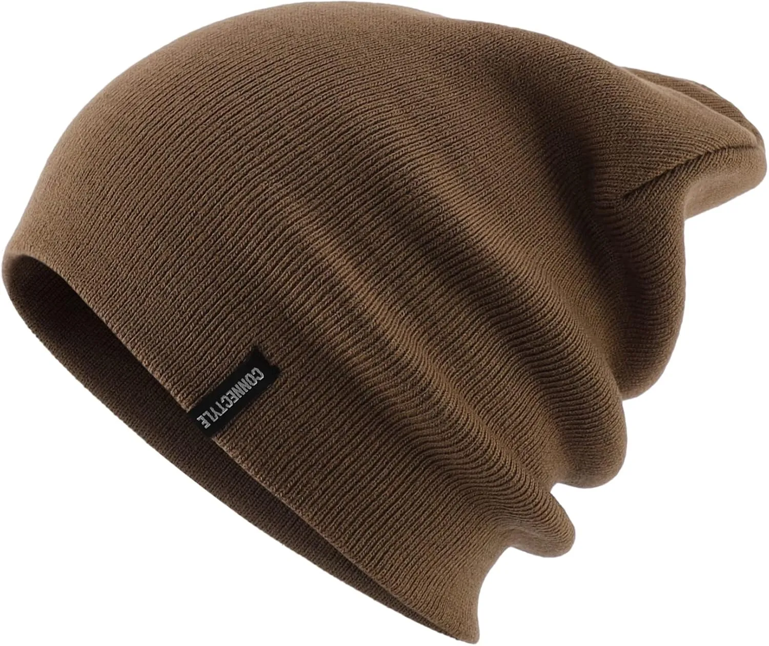 Connectyle Men's Knit Cuffed Beanie Acrylic Winter Beanies Slouchy Watch Cap