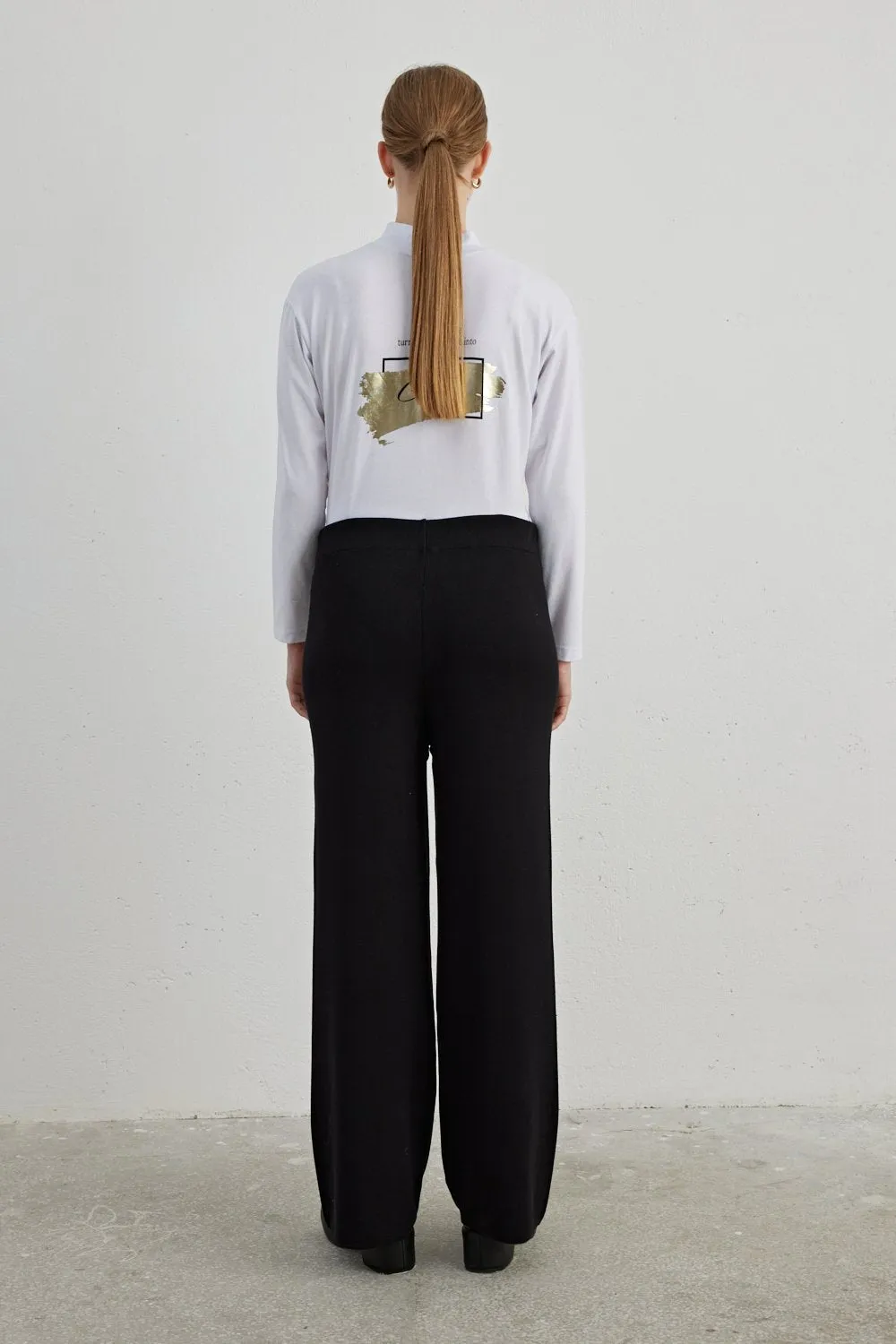 MRW Basic Knitted Pants Black