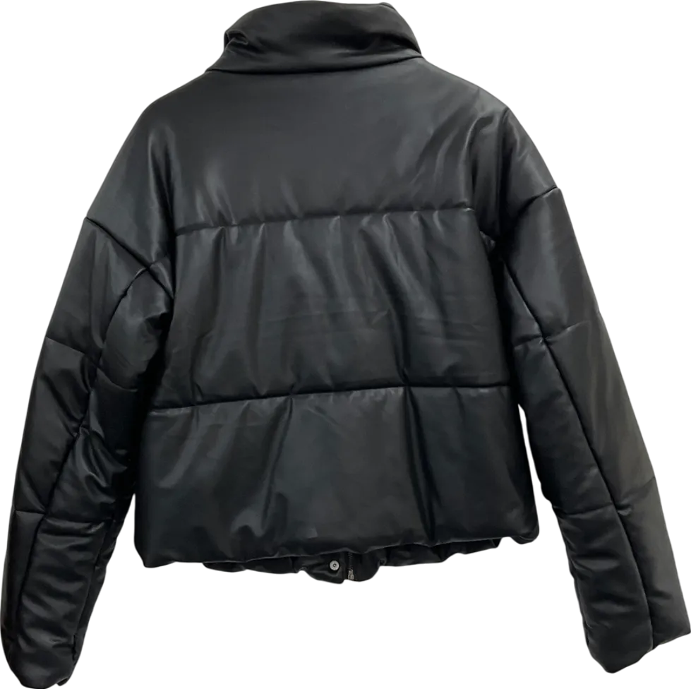 NA-KD Black Padded Jacket UK 10