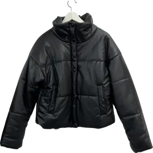 NA-KD Black Padded Jacket UK 10