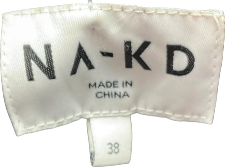 NA-KD Black Padded Jacket UK 10