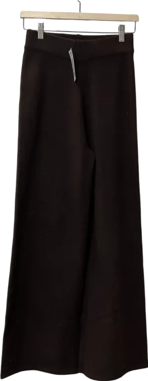 New Look Brown Textured Knitted Trousers UK S