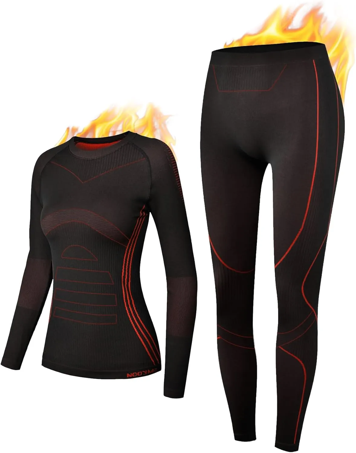 NOOYME Thermal Underwear Base Layer Long Johns for Cold Weather