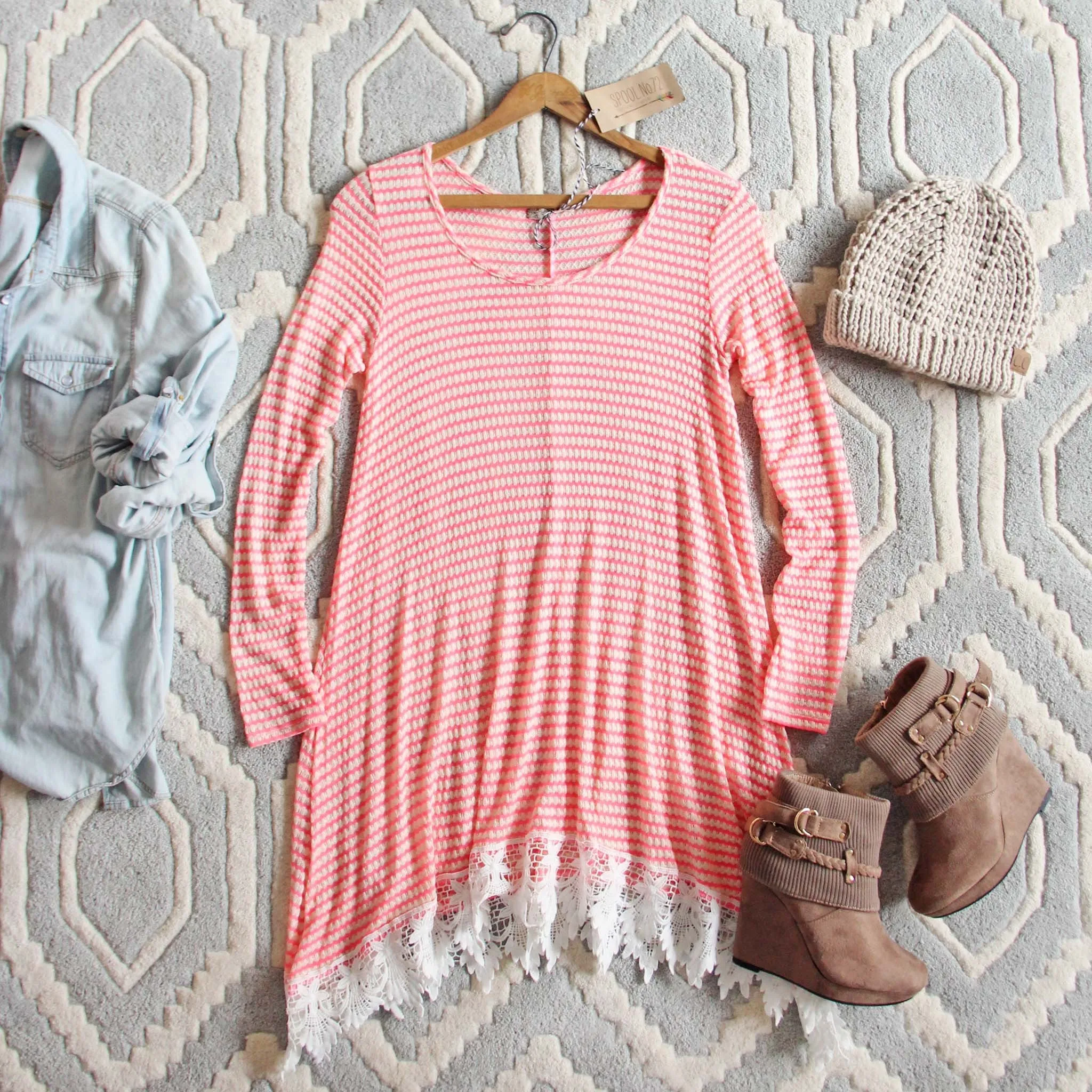Thermal & Lace Dress