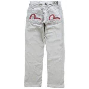 Vintage Evisu Corduroy Double Gull Trousers Size W30