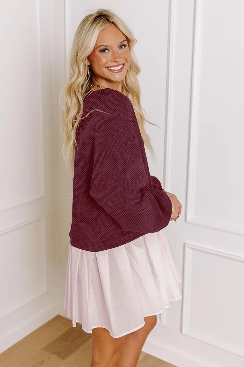 Womens Crew Neck Sweatshirt Dress 2025 Trendy Fall Long Sleeve Pullover Tops Casual Flowy Patchwork Mini Dresses